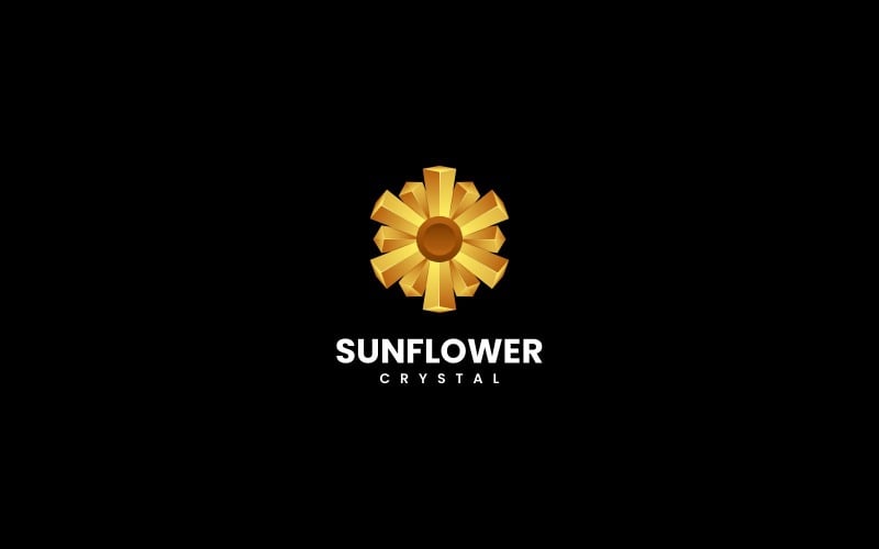 Sunflower Gradient Logo Style Logo Template