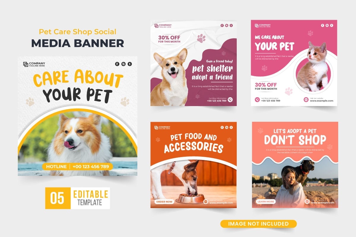 Kit Graphique #322411 Pet Care Divers Modles Web - Logo template Preview