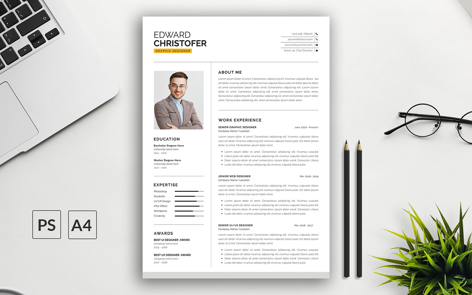 Kit Graphique #322460 Resume Cv Divers Modles Web - Logo template Preview