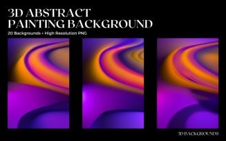 3D Abstract Painting Background