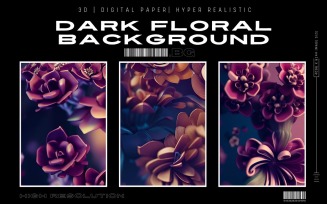 Dark Premium Floral Background