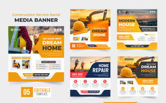 Home making and construction poster set