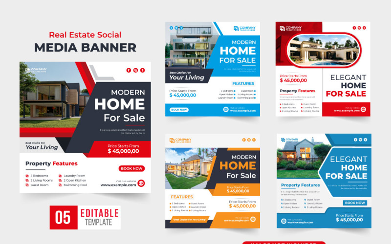 Home selling business promotion template Social Media