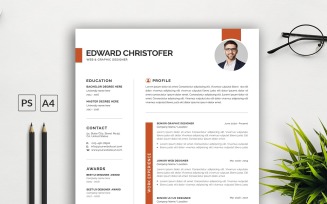 Resume Template Layout Design