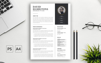 Resume Template with Cover Letter | Professional Resume Template