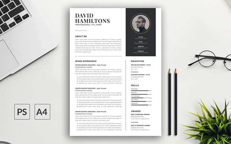 Resume Template with Cover Letter | Professional Resume Template