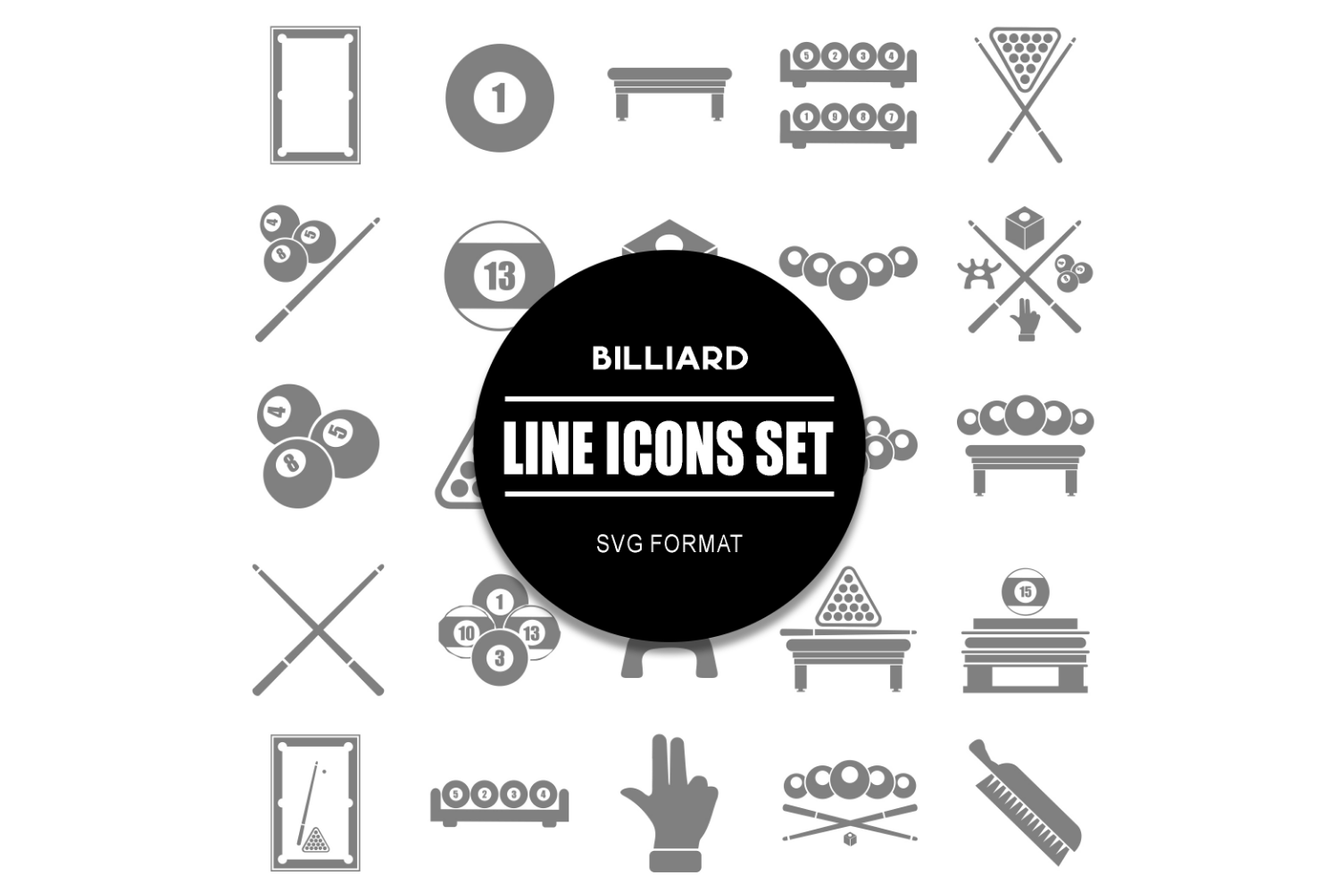 Kit Graphique #322573 Billard Billiard Divers Modles Web - Logo template Preview