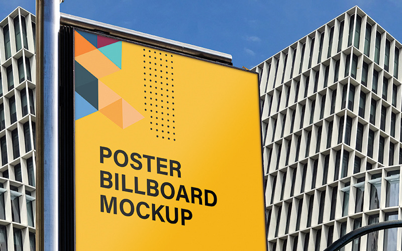 Creative-Poster-Board billboard Mockup Product Mockup