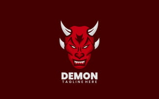 Demon Simple Mascot Logo Design