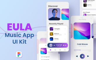 Eula - Music App UI Kit (Android & IOS)