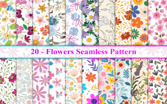 Flower Seamless Pattern, Flower Pattern