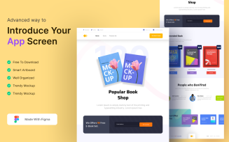 Personal Book Seals Website UI/UX Design Templates