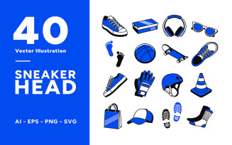 Sneakers Head Vector Icon
