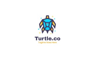 Turtle Simple Mascot Logo 2