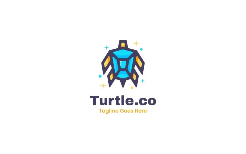 Turtle Simple Mascot Logo 2 Logo Template