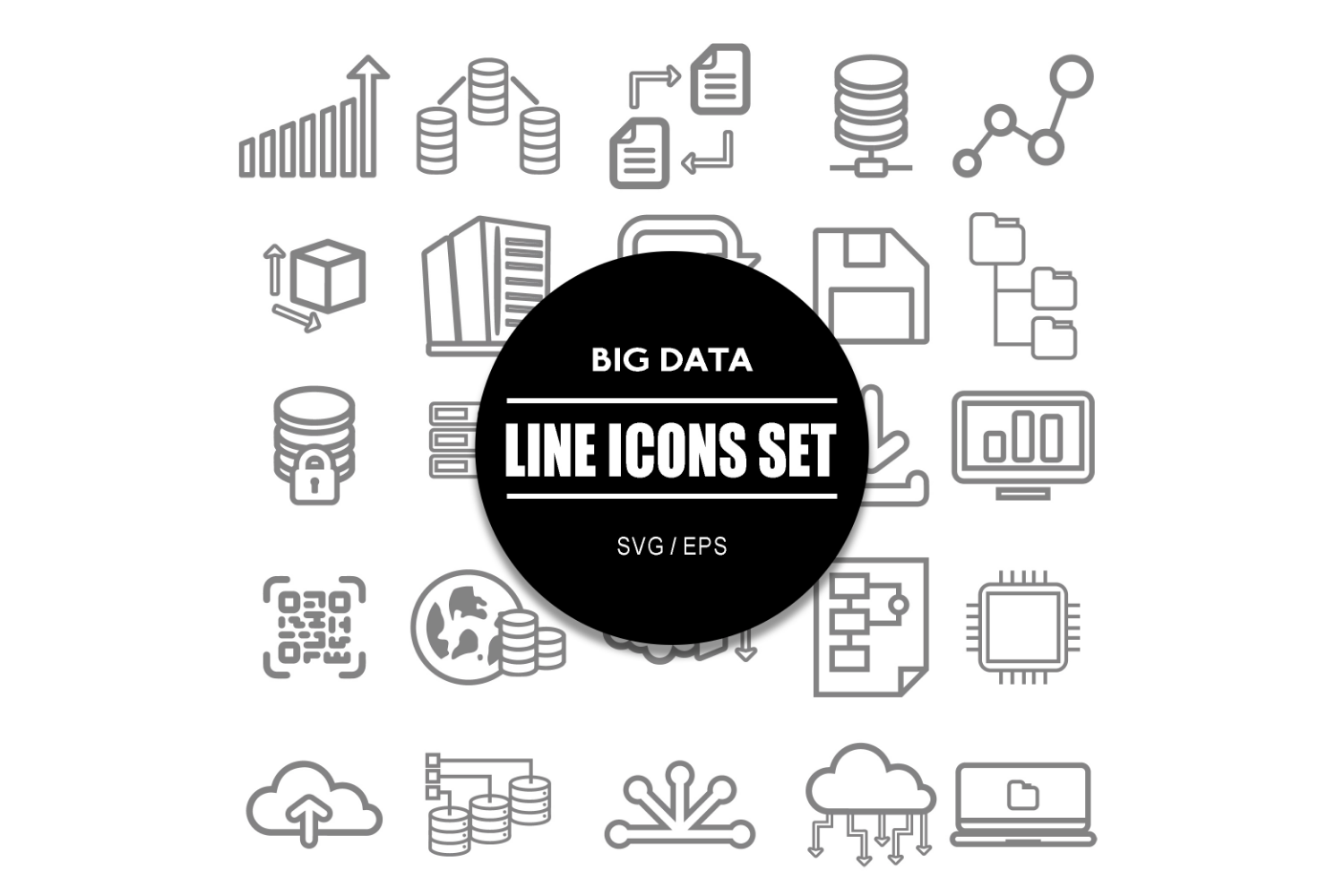 Kit Graphique #322606 Big Data Divers Modles Web - Logo template Preview