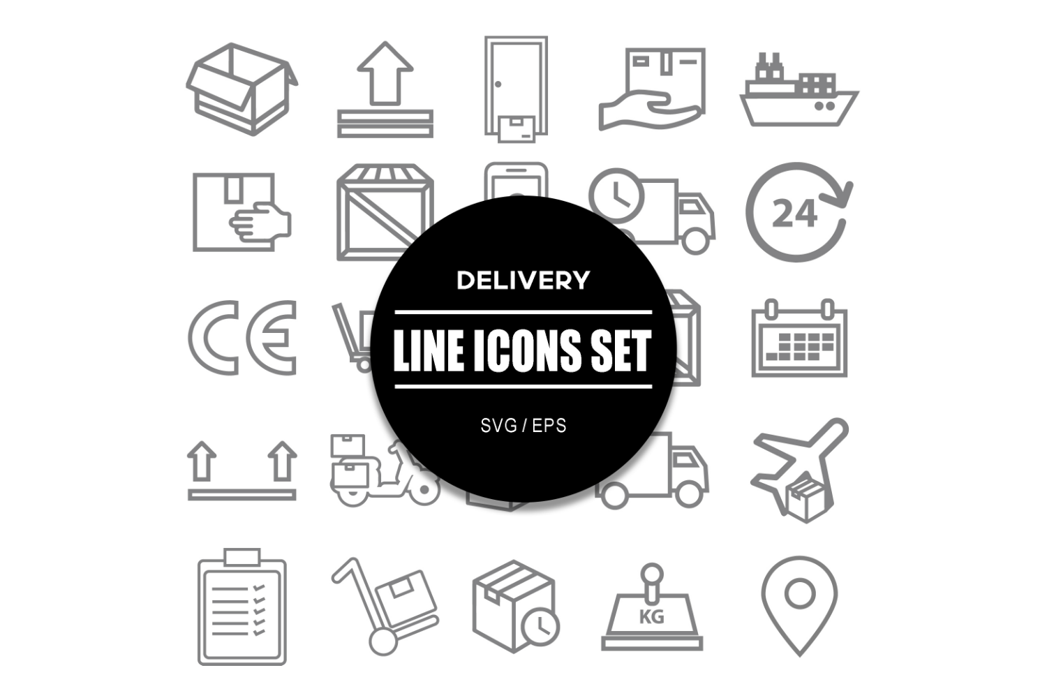 Delivery icon Bundle Shipping Icons Set