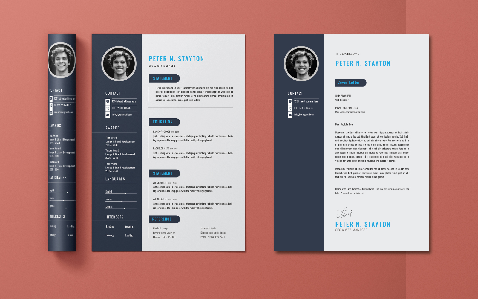 Template #322689 Template Resume Webdesign Template - Logo template Preview
