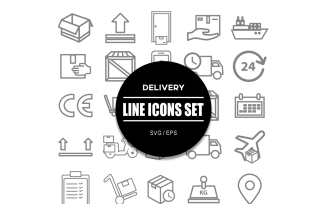 Delivery icon Bundle Shipping Icons Set