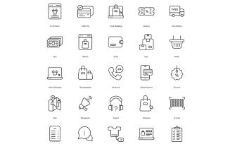 E-Commerce Icon Set Business Icons Bundle