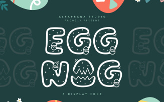 Eggnog - Playful Display Font