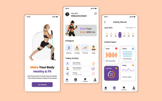 Fitness App Design in Figma