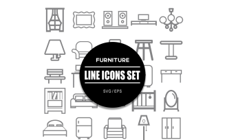 Furniture Icon Set Icons Bundle