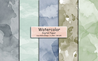 Abstract splash watercolor textured background, Watercolor Digital Paper, Digital Scrapbook Paper
