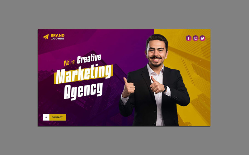Digital Marketing Agency Web Banner Template 03 Social Media
