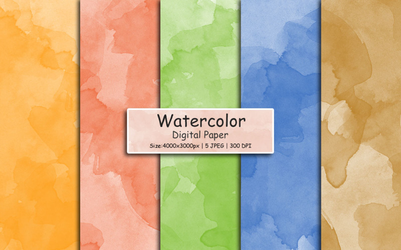 Pastel Watercolor splash digital paper, colorful paint splatter texture background, scrapbook papers Background
