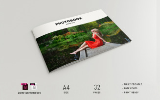 Photobook Magazine Template (32 pages, A4 size)