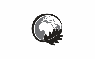 Oak Leaf Earth Logo Template