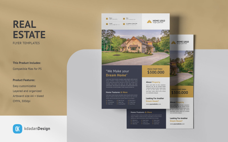 Real Estate Flyer PSD Templates Vol 071 Corporate Identity