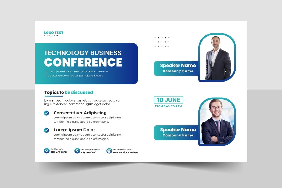 Template #322912 Conference Business Webdesign Template - Logo template Preview