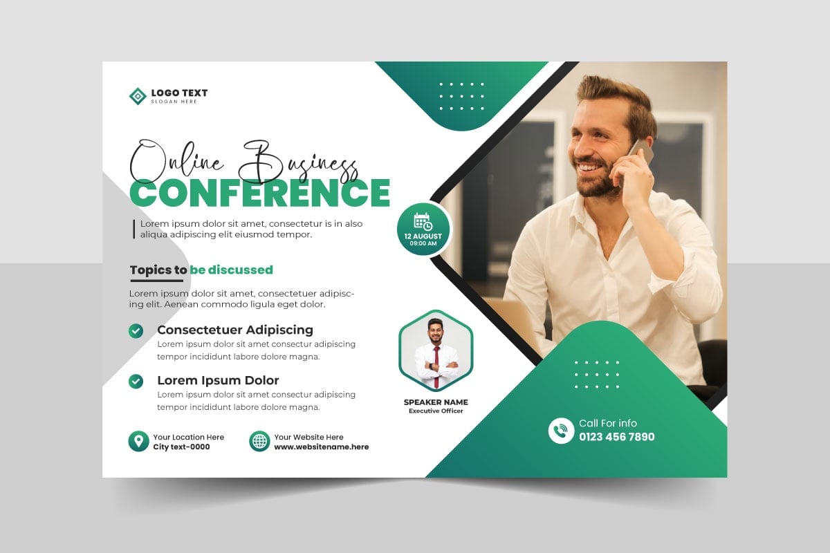Template #322921 Conference Business Webdesign Template - Logo template Preview