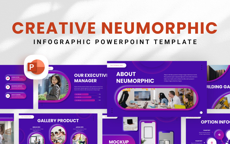 Creative Neumorphic Presentation Template PowerPoint Template