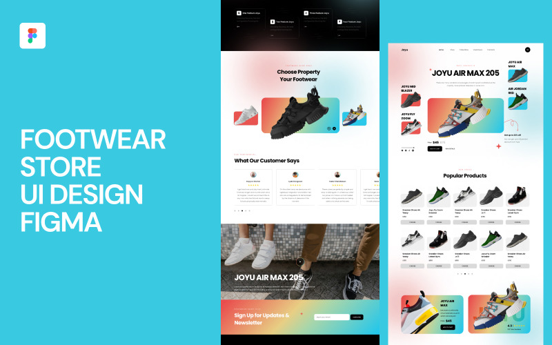 Footwear Store UI Design Figma UI Element