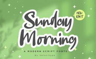SundayMorning - Modern Script fonts