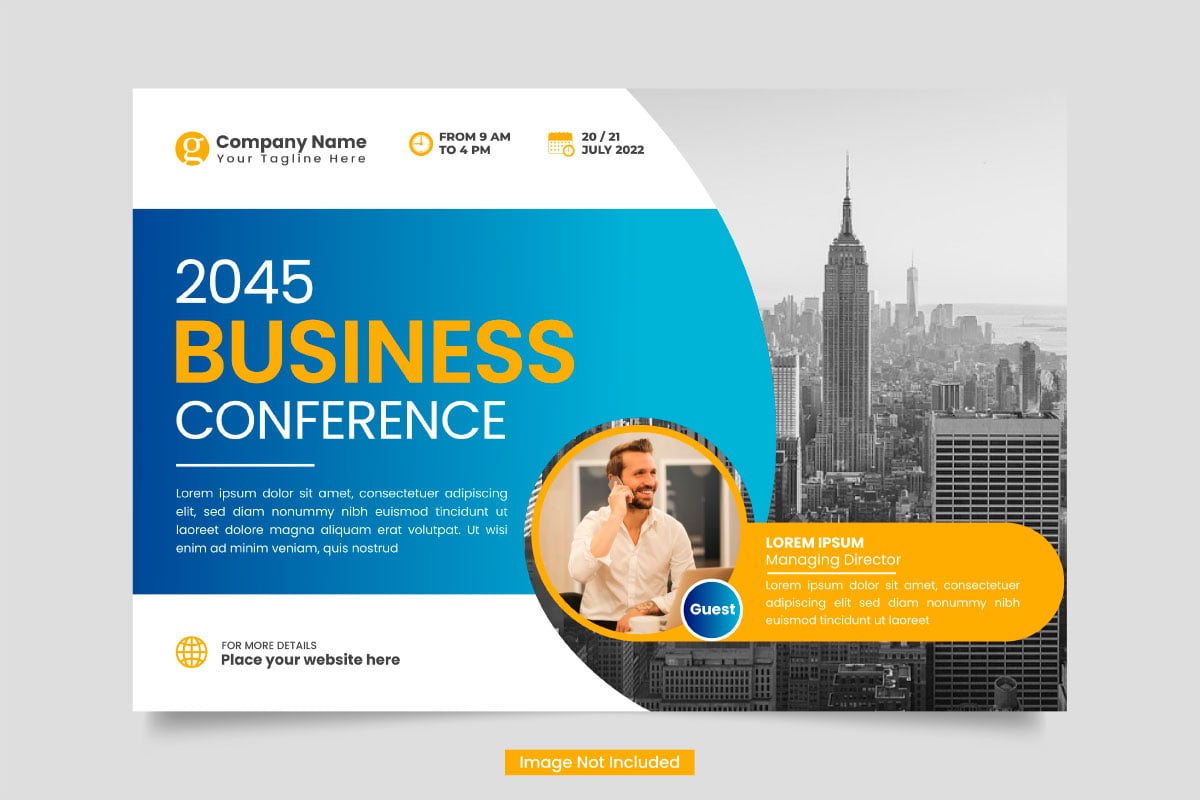 Template #323004 Flyer Conference Webdesign Template - Logo template Preview