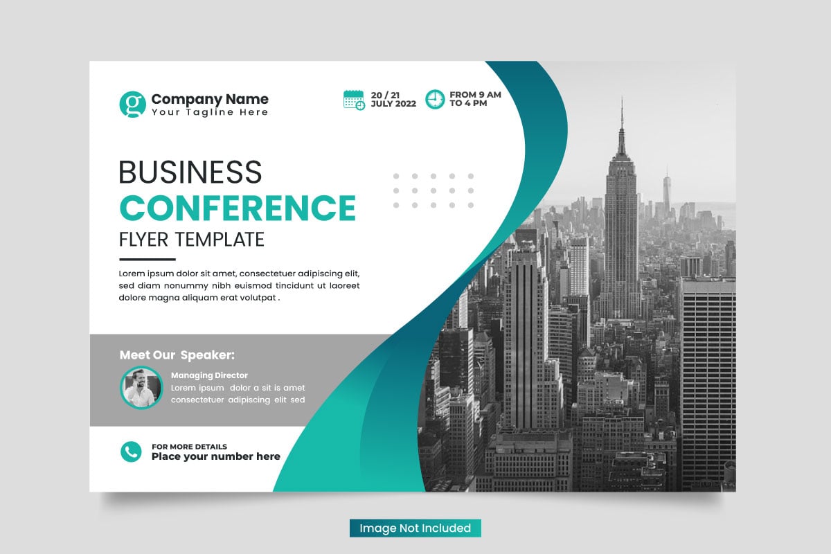 Template #323006 Flyer Conference Webdesign Template - Logo template Preview