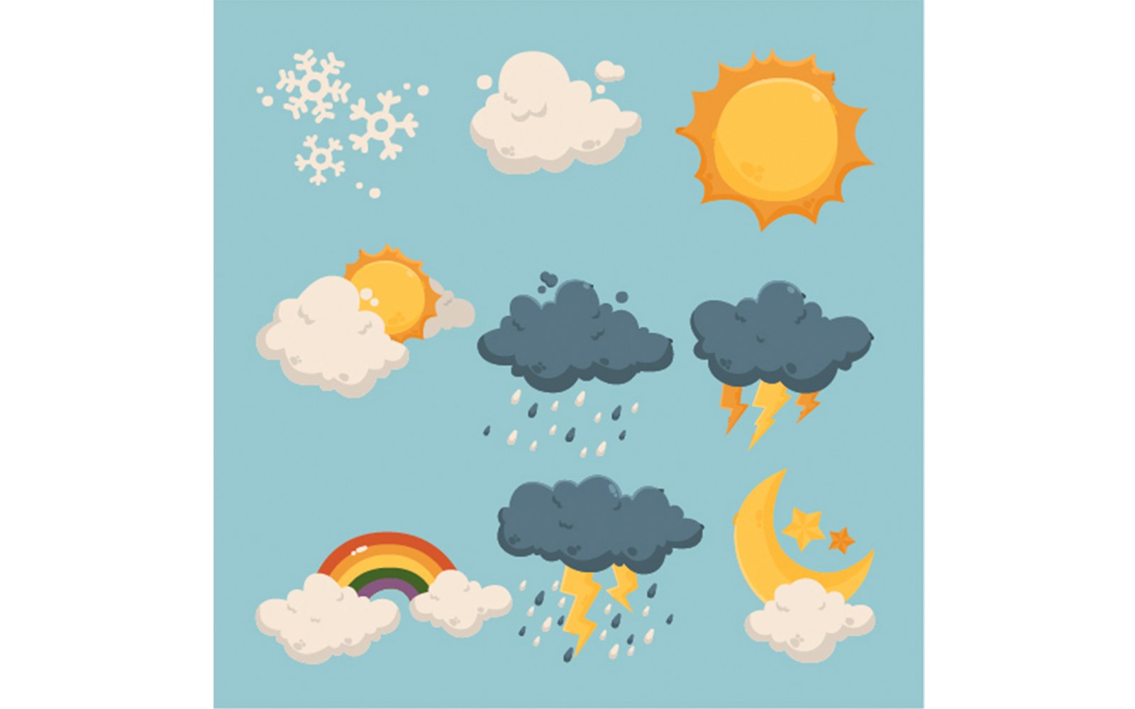 Kit Graphique #323049 Clouds Illustration Divers Modles Web - Logo template Preview