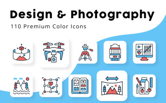 Design and Photography Minimal Color Icons