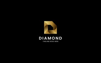 Letter Diamond Gradient Logo
