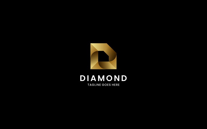 Letter Diamond Gradient Logo Logo Template