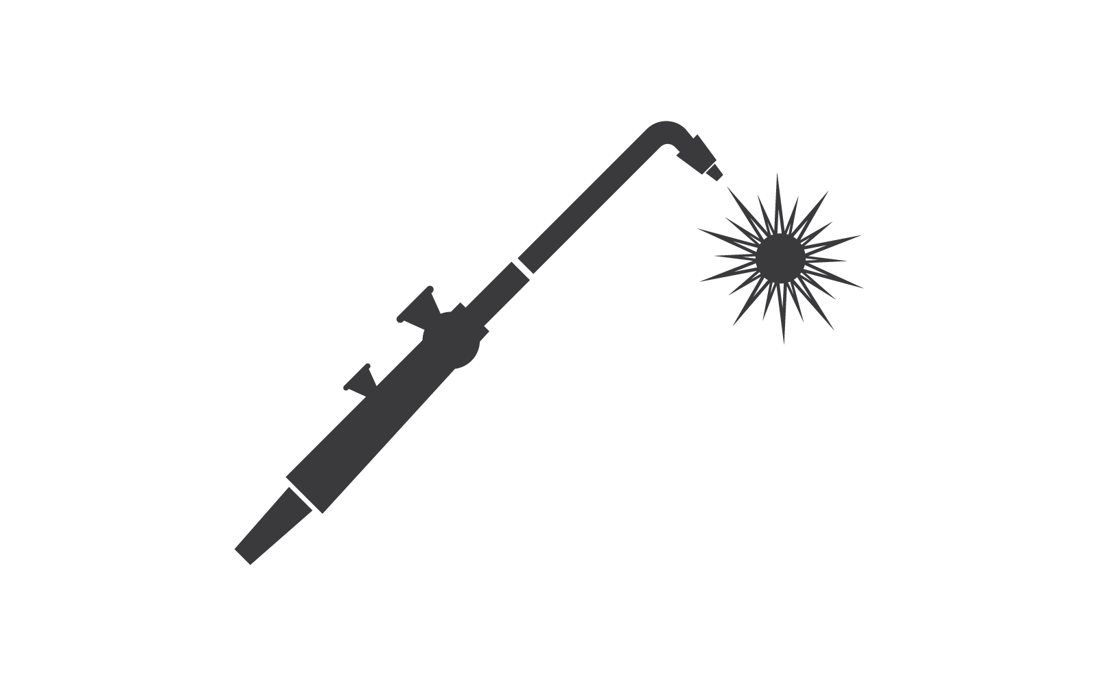 Plantilla de diseño plano de vector de ilustración de logotipo de soldadura