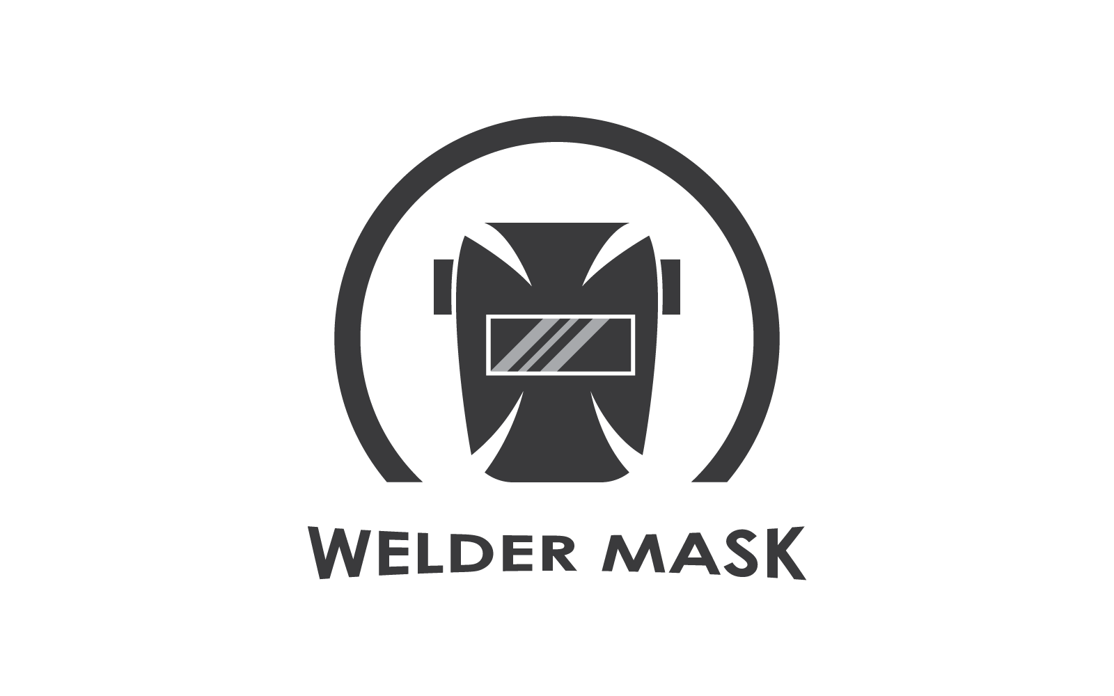 Welder mask logo illustration vector template