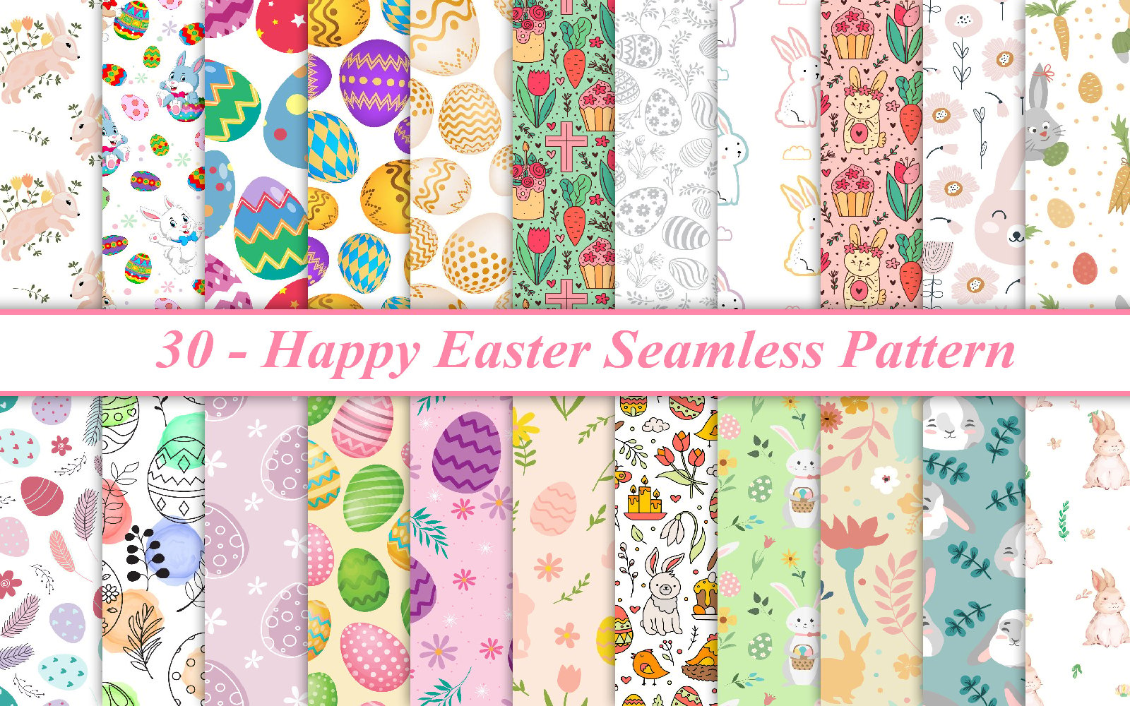 Kit Graphique #323161 Easter Seamless Divers Modles Web - Logo template Preview