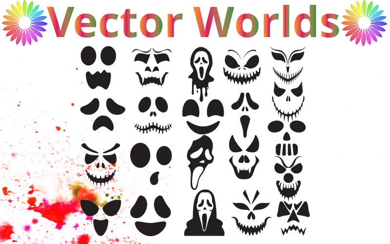 Ghost Face svg, Horror svg, Funny svg, Kids, Mask, SVG, ai, pdf, eps, svg, dxf, png, Vector Illustration