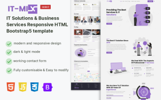 IT-mix | IT Solutions & Business Services HTML Landing Page Template