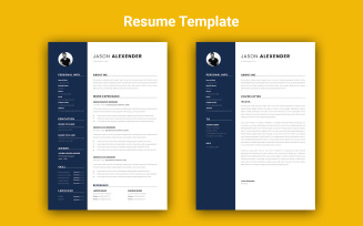 Professional Resume Template Design